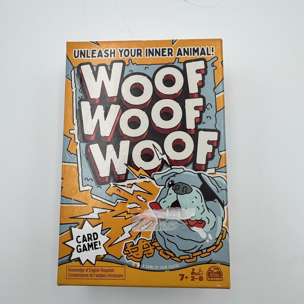 Woof Woof Woof Card Game Spin Master Games Animal Sounds Family Party Game New